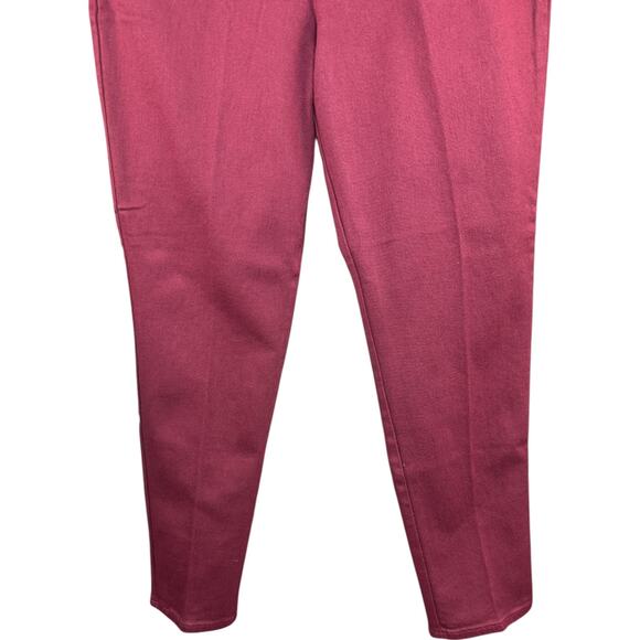 Gloria Vanderbilt Amanda Stretch Jeans Petite 16 Burgundy Straight Leg NWT - Picture 5 of 11